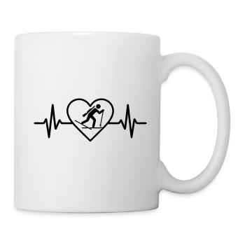 Carabine de ski biathlon Heart - Mug blanc - blanc - Droite