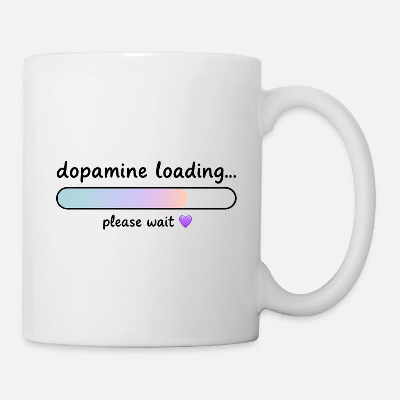 Gradient de charge de dopamine - Mug blanc - blanc