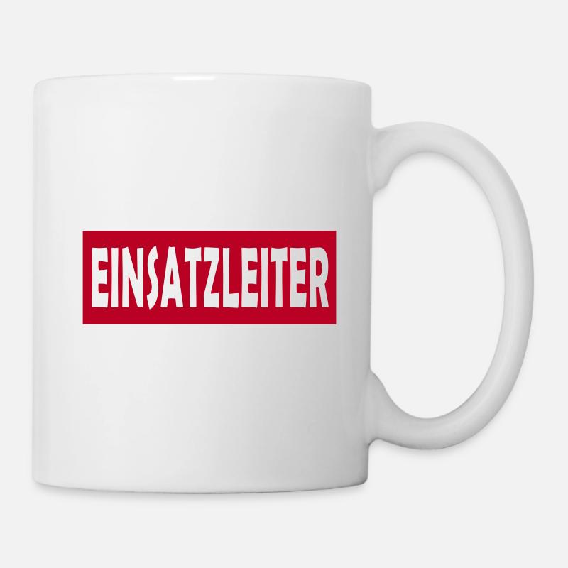 Directeur des opérations 01 - einfarb neg - Mug blanc - blanc