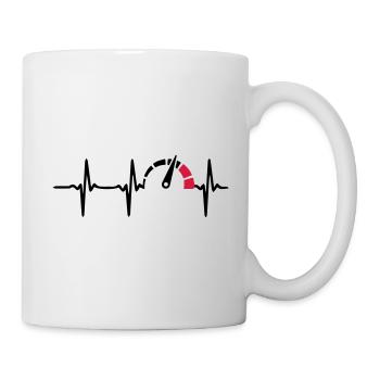 Heart Beat Speed Bike - Tasse - Weiß - Rechts