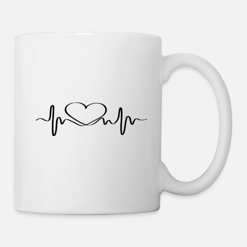 Fréquence d'amour - Mug blanc - blanc