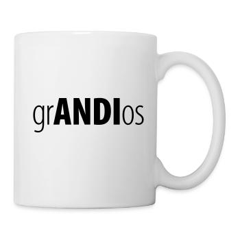 grANDIos – Andi Andreas Namensshirt - Tasse - Weiß - Rechts