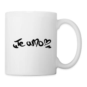 Te amo with heart spanish i love you - Mug - white - Right