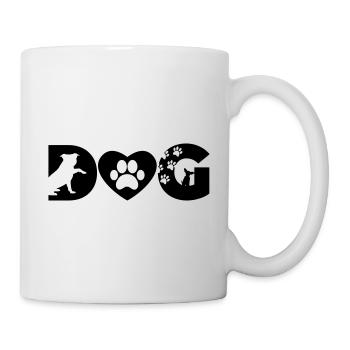 CHIEN CHIEN - Mug blanc - blanc - Droite