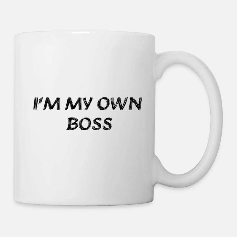 Je suis mon propre patron - Mug blanc - blanc