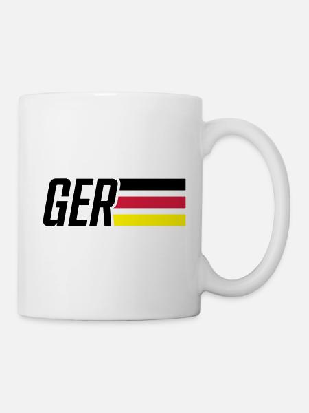 germany flagge deutschland team - Tasse - Weiß
