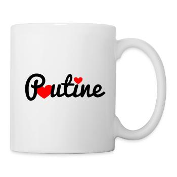Poutine - Mug blanc - blanc - Droite