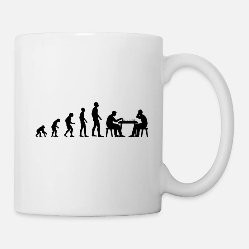 Évolution d’échecs Évolution - Mug blanc - blanc