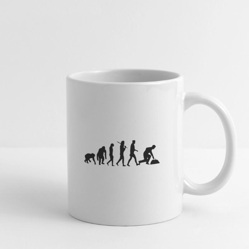 Spargelernte Spargel Erntehelfer Evolution Tasse