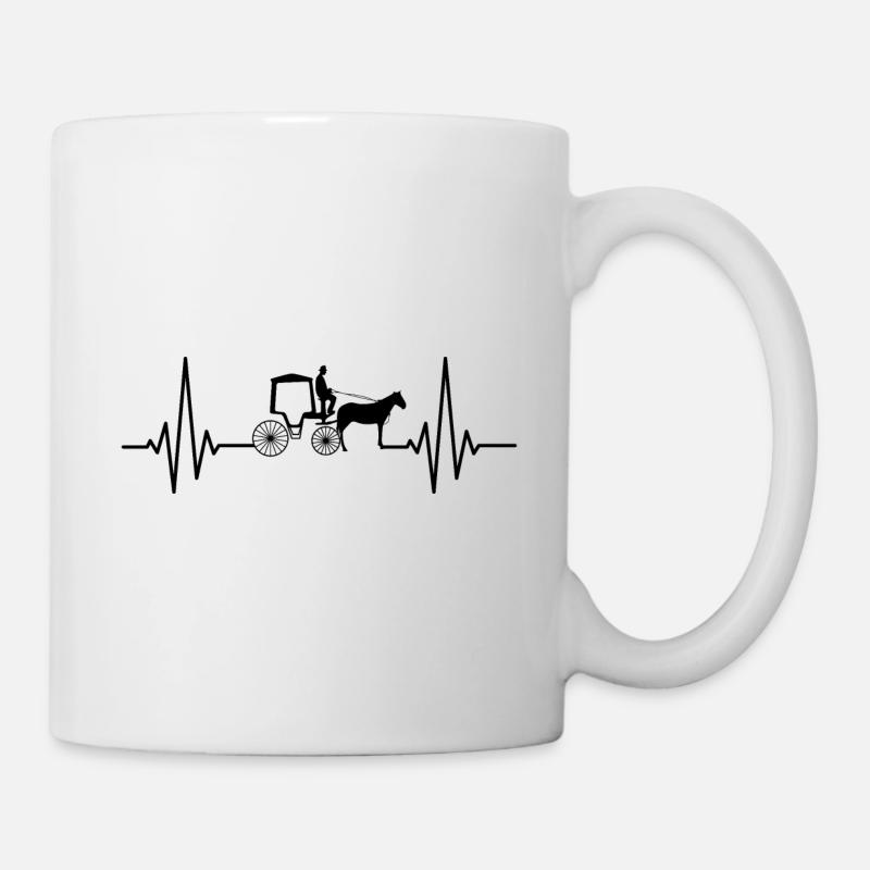 Cocher cocher cocher cocher - Mug blanc - blanc
