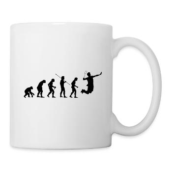 Badminton Badminton Evolution Joueur de badminton - Mug blanc - blanc - Droite