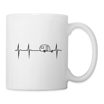 herzschlag caravan - Mug - white - Right