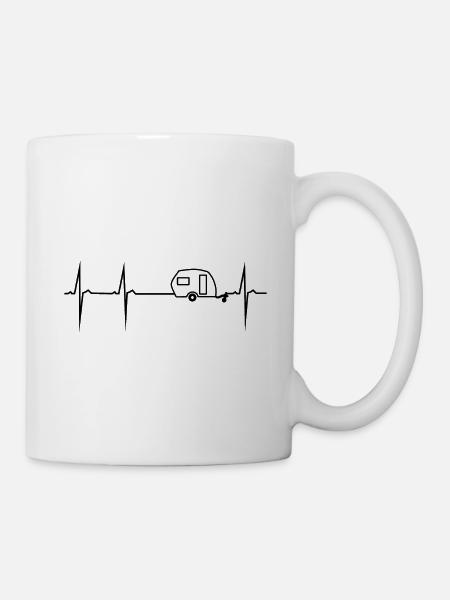 herzschlag caravane - Mug blanc - blanc
