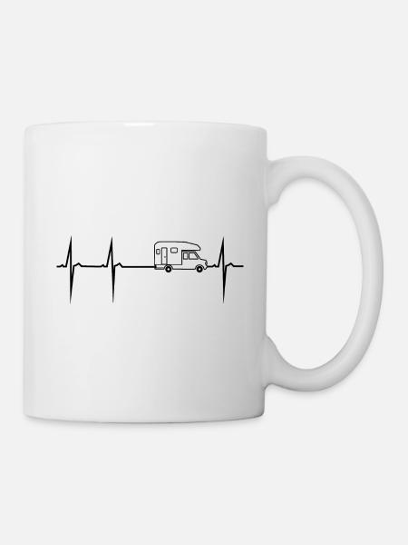 mein herz schlägt für pickup - Tasse - Weiß