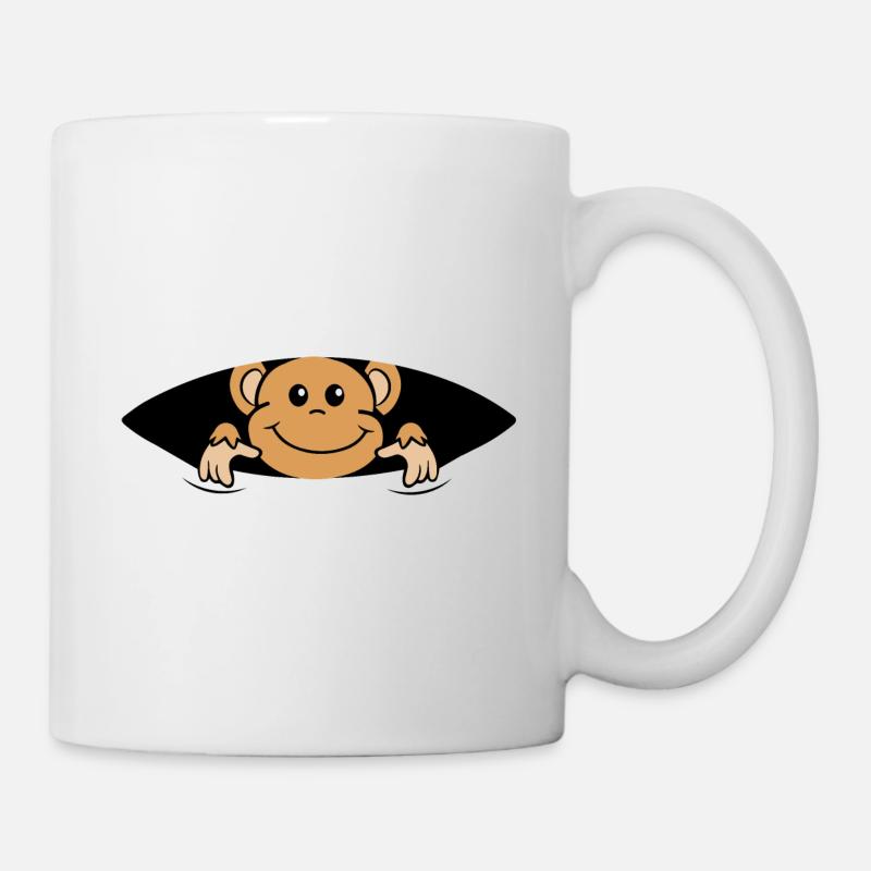 Baby monkey - Tasse - Weiß