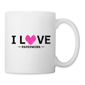 Design coloré Kirigami Origami - Mug blanc - blanc - Droite