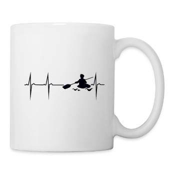 mein herz schlägt für kajak - Tasse - Weiß - Rechts