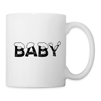 Text Eis Weihnachtskostüm Baby - Tasse - Weiß - Rechts