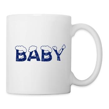 Text Eis Weihnachtskostüm Baby - Tasse - Weiß - Rechts