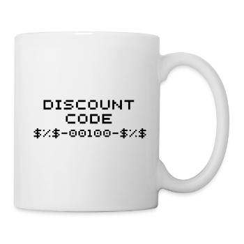 Discount Code/Discount Code - Mug - white - Right