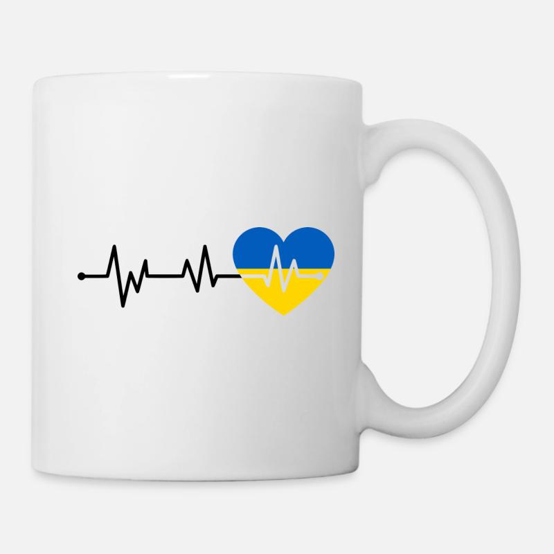 Heartbeat Ukraine - Mug - white