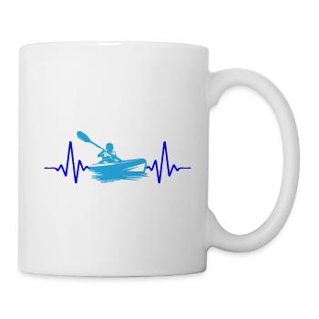 Heartbeat Kayaking | Colors can be changed - Mug - white - Right