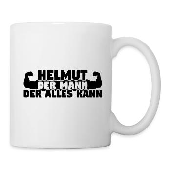 Der Mann Der Alles kann Helmut - Tasse - Weiß - Rechts