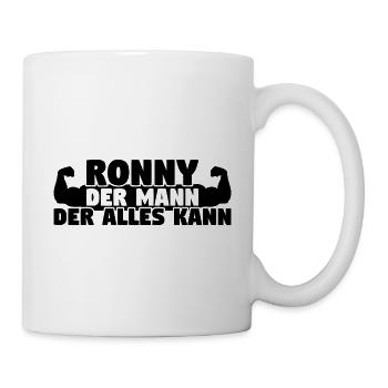 Der Mann Der Alles kann Ronny - Tasse - Weiß - Rechts
