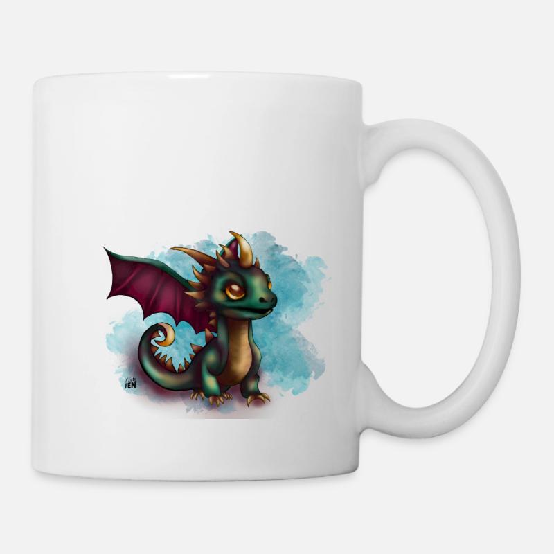 Drachenbaby - Tasse - Weiß