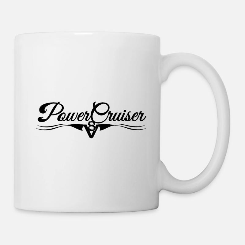 PowerCruiser V8 - Tasse - Weiß