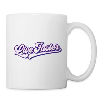 Live Faster | Colors changeable - Mug - white - Right