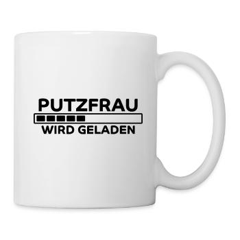 Putzfrau Spruch Reinigungskraft Putzfrau Geschenk - Tasse - Weiß - Rechts