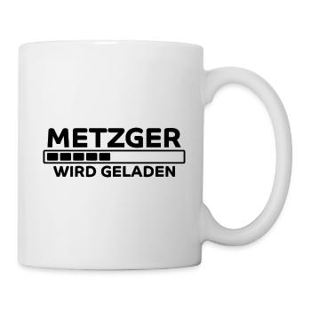 Metzger Spruch Fleischer Lustiges Metzger Geschenk - Tasse - Weiß - Rechts