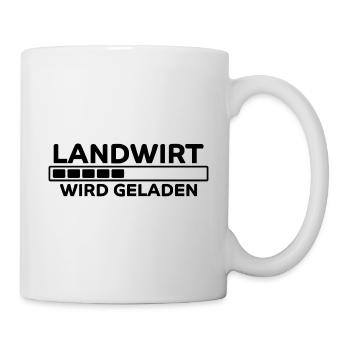 Landwirt Spruch Traktor Lustiges Landwirt Geschenk - Tasse - Weiß - Rechts