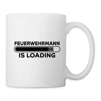 Feuerwehrmann Spruch Lustiges Feuerwehr Geschenk - Tasse - Weiß - Rechts