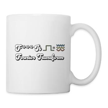 Fourier transform - Mug blanc - blanc - Droite