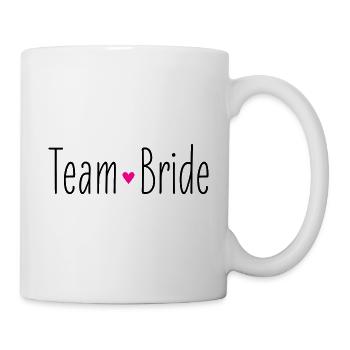 Team Bride Bride Heart Wedding Marriage Bridesmaid - Mug - white - Right