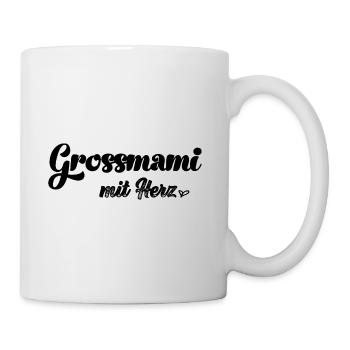 Grossmami mit Herz Oma Schweiz Grosi Schweizer Oma - Tasse - Weiß - Rechts