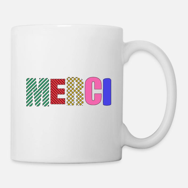 MERCI - Mug blanc - blanc