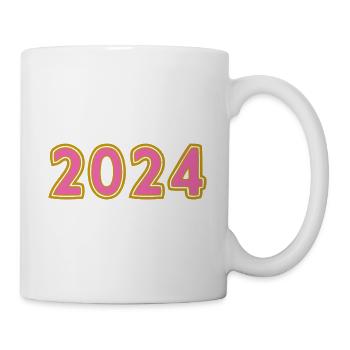 2024. ANNEE. BONNE ANNEE. SAINT SYLVESTRE - Mug blanc - blanc - Droite