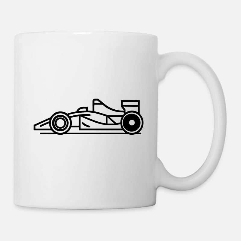 F1 Voiture de course - Mug blanc - blanc