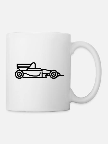 F1-Rennwagen - Tasse - Weiß