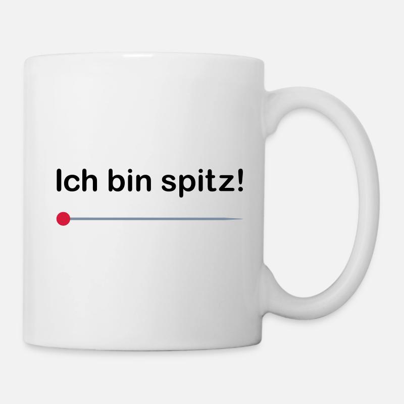 ★ Designfarben änderbar ★ Ich bin spitz! - Tasse - Weiß