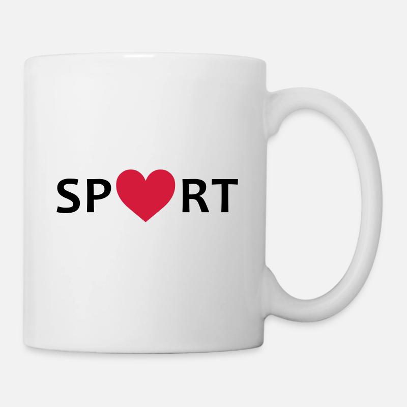 sportif - Mug blanc - blanc