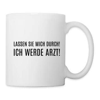 Laissez-moi passer! Je vais être médecin! - Mug blanc - blanc - Droite