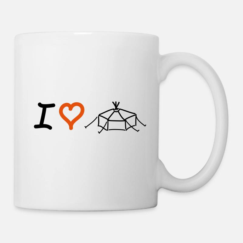 I love yurt - Mug - white