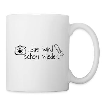 das wird schon wieder - Tasse - Weiß - Rechts
