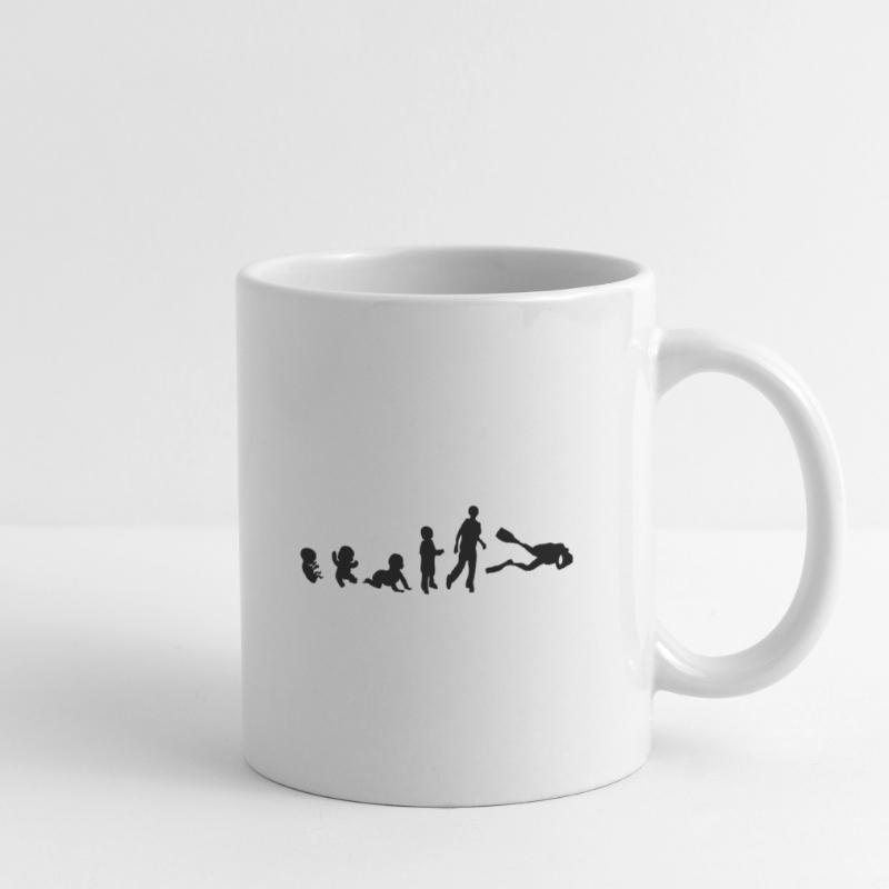 evolution sport plongeur Mug blanc