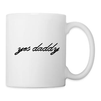 yes daddy dad sugardaddy - Tasse - Weiß - Rechts