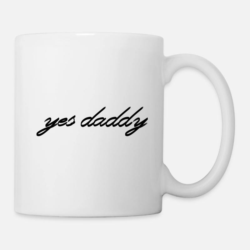 yes daddy papa sugardaddy - Mug blanc - blanc